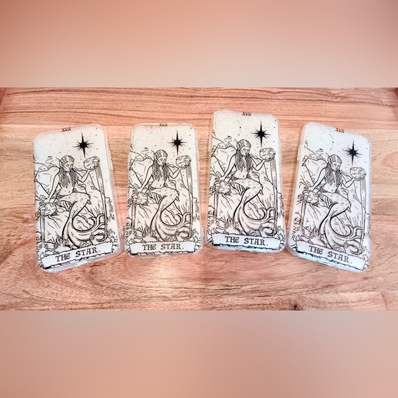Set of 4 Tarot Mermaid “The Star” Clear Phone Cases - Picture 3 of 4